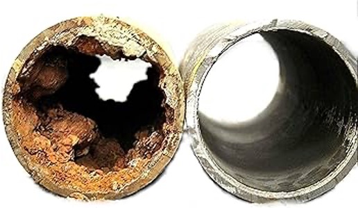 interior view of 2 pipes